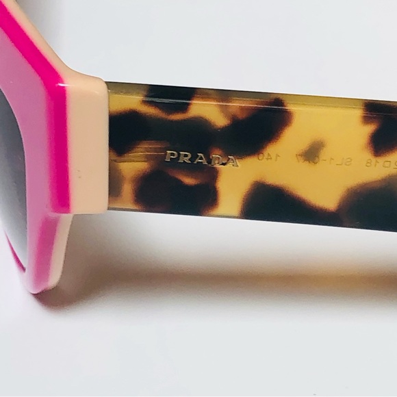 Prada Two Tone Cat Eye Tortoiseshell Sunglasses - Picture 6 of 13
